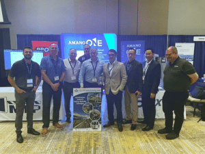 Group photo on the show floor at the TPTA Trade Show & Conference.